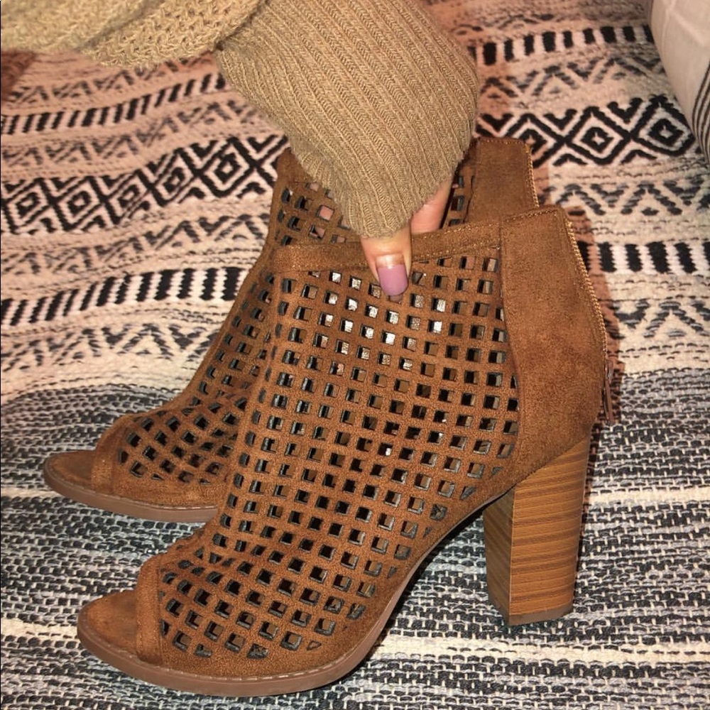 Suede heels